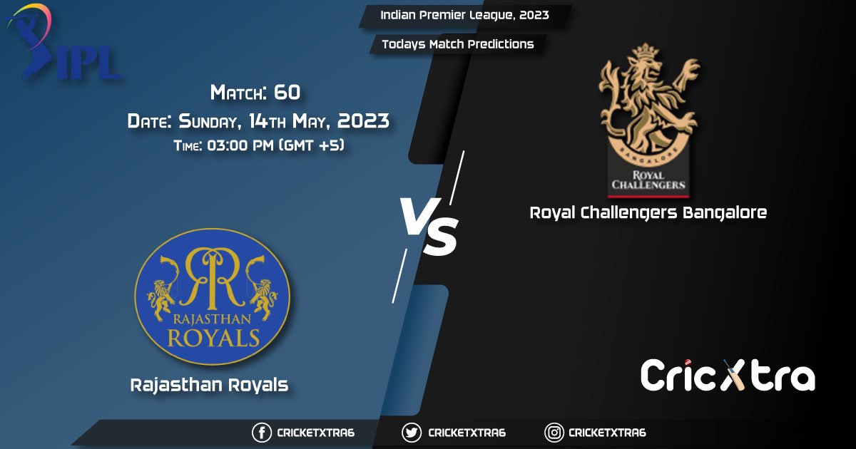 Indian Premier League, 2023, RR vs RCB 60th Match Prediction, Fantasy Cricket Tips, Pitch Report and Injury Update