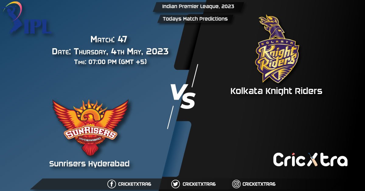 Indian Premier League, 2023, SRH vs KKR 47th Match Prediction, Fantasy Cricket Tips, Pitch Report and Injury Update