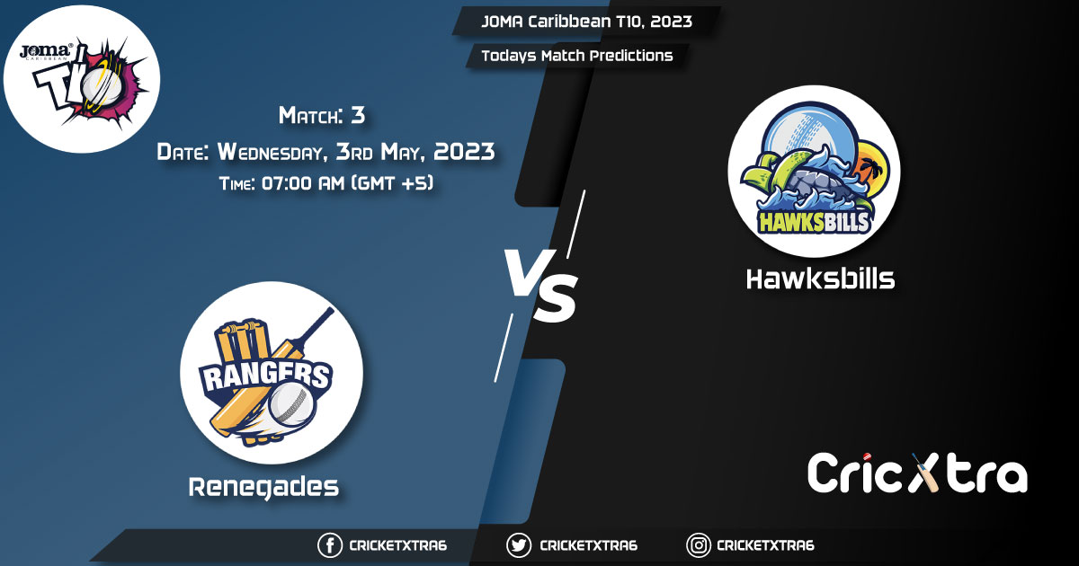 JOMA Caribbean T10, 2023, REN vs HAW 3rd Match Prediction, Fantasy Cricket Tips, Pitch Report and Injury Update
