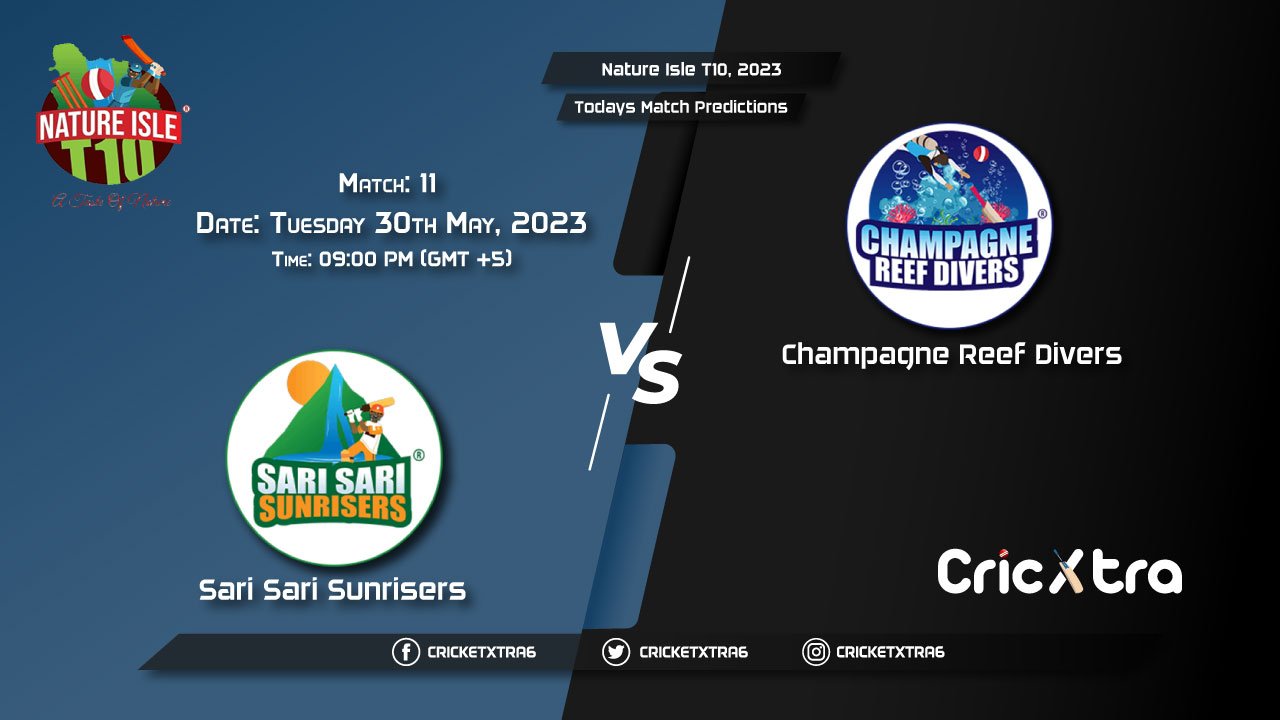 Nature Isle T10, 2023, SSS vs CRD 11th Match Prediction, Fantasy Cricket Tips
