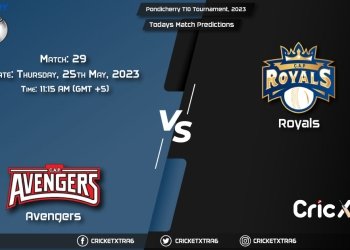 Pondicherry T10 Tournament, 2023, AVE vs ROY 29th Match Prediction, Fantasy Cricket Tips, Pitch Report and Injury Update