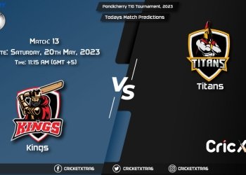 Pondicherry T10 Tournament, 2023, KGS vs TIT 13th Match Prediction, Fantasy Cricket Tips, Pitch Report and Injury Update