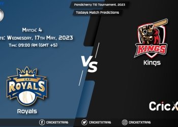 Pondicherry T10 Tournament, 2023, ROY vs KGS 4th Match Prediction, Fantasy Cricket Tips, Pitch Report and Injury Update