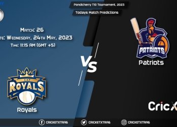 Pondicherry T10 Tournament, 2023, ROY vs PAT 26th Match Prediction, Fantasy Cricket Tips, Pitch Report and Injury Update
