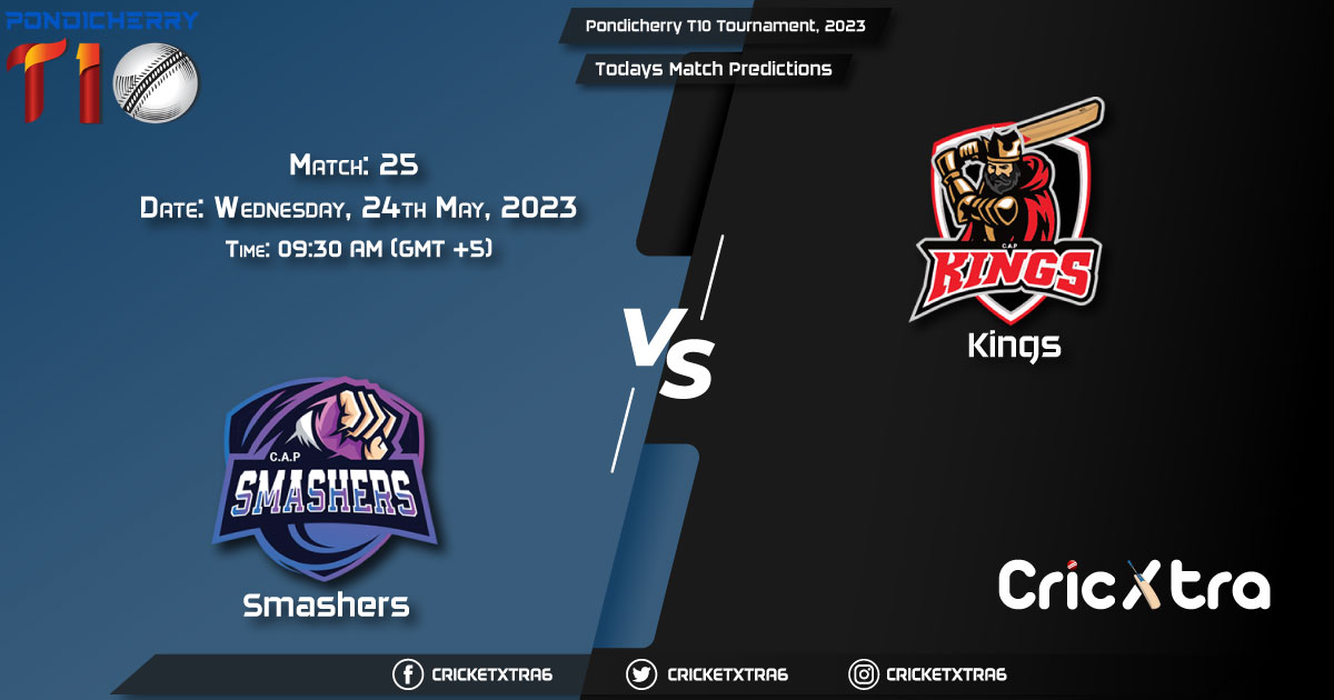 Pondicherry T10 Tournament, 2023, SMA vs KGS 25th Match Prediction, Fantasy Cricket Tips, Pitch Report and Injury Update