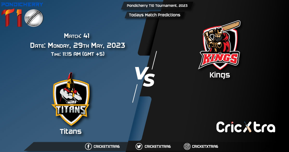 Pondicherry T10 Tournament, 2023, TIT vs KGS 41st Match Prediction, Fantasy Cricket Tips, Pitch Report and Injury Update