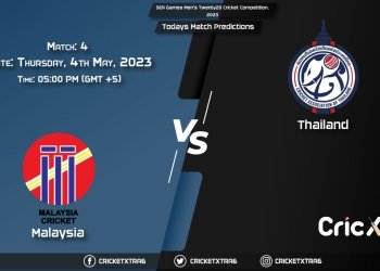 SEA Games Men's Twenty20 Cricket Competition, 2023, MAS vs THA 4th Match Prediction, Fantasy Cricket Tips, Pitch Report and Injury Update