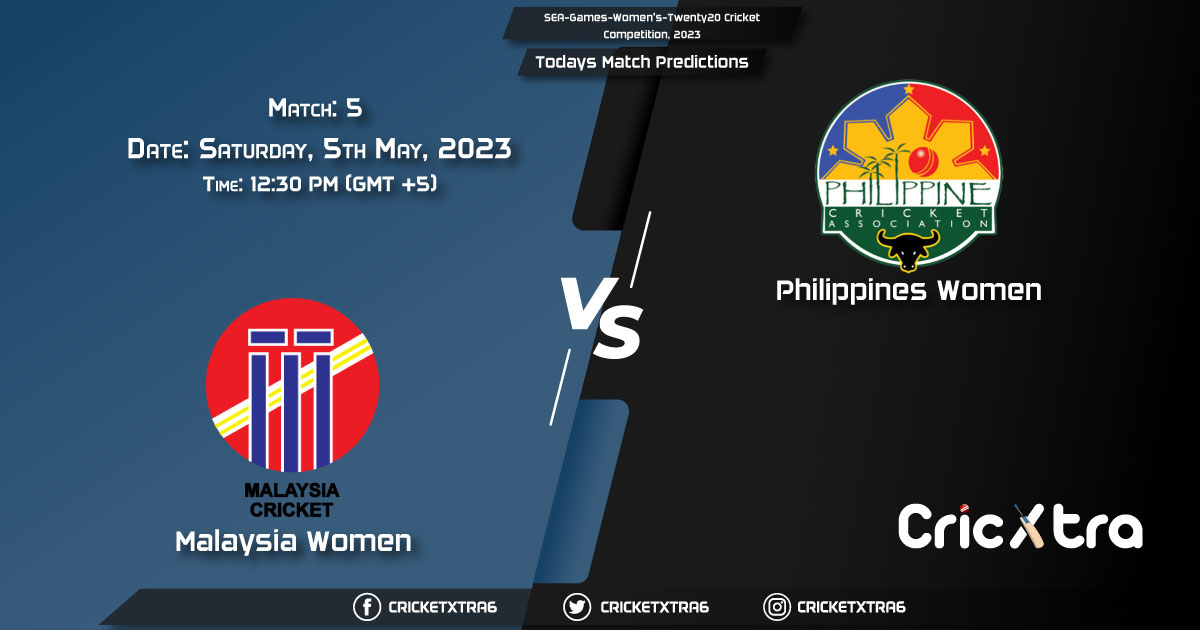 SEA Games Women's Twenty20 Cricket Competition, 2023, MAS-W vs PHI-W 5th Match Prediction, Fantasy Cricket Tips, Pitch Report and Injury Update