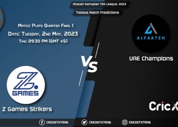 Sharjah Ramadan T20 League, 2023, ZGS vs UC Plate Quarter Final 1 Match Prediction, Fantasy Cricket Tips, Pitch Report and Injury Update