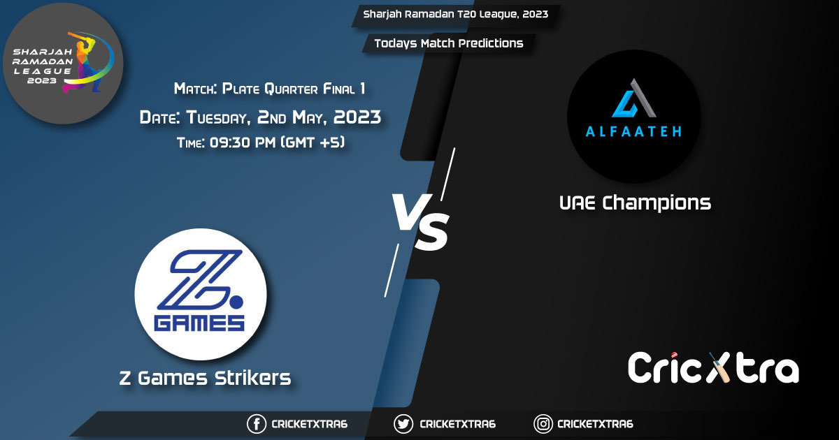 Sharjah Ramadan T20 League, 2023, ZGS vs UC Plate Quarter Final 1 Match Prediction, Fantasy Cricket Tips, Pitch Report and Injury Update