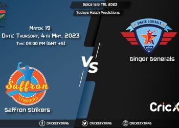 Spice Isle T10, 2023, SS vs GG 19th Match Prediction, Fantasy Cricket Tips, Pitch Report and Injury Update
