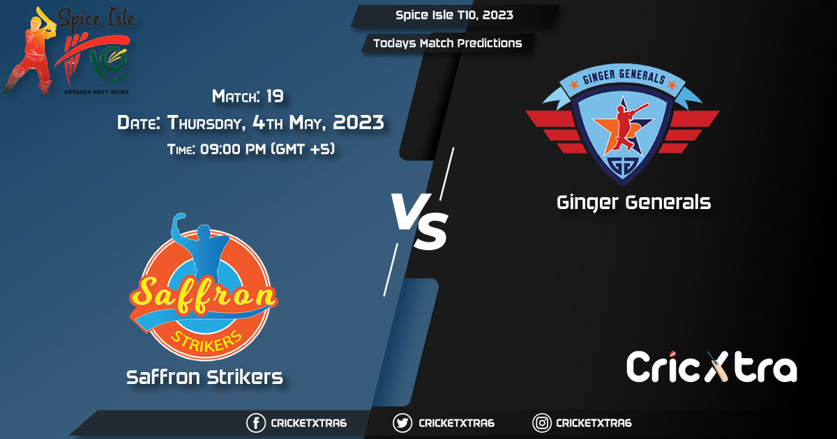 Spice Isle T10, 2023, SS vs GG 19th Match Prediction, Fantasy Cricket Tips, Pitch Report and Injury Update