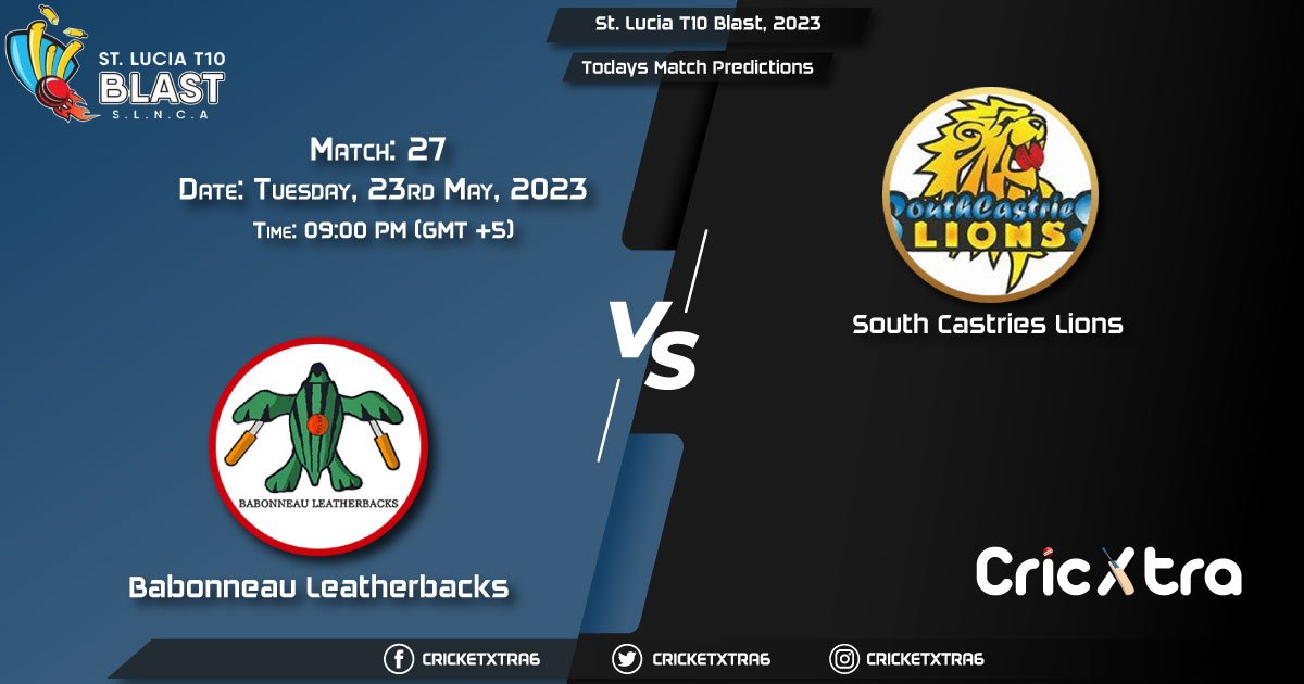 St. Lucia T10 Blast, 2023, BLS vs SCL 27th Match Prediction, Fantasy Cricket Tips, Pitch Report and Injury Update