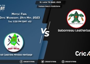 St. Lucia T10 Blast, 2023, CCMH vs BLS Final Match Prediction, Fantasy Cricket Tips, Pitch Report and Injury Update