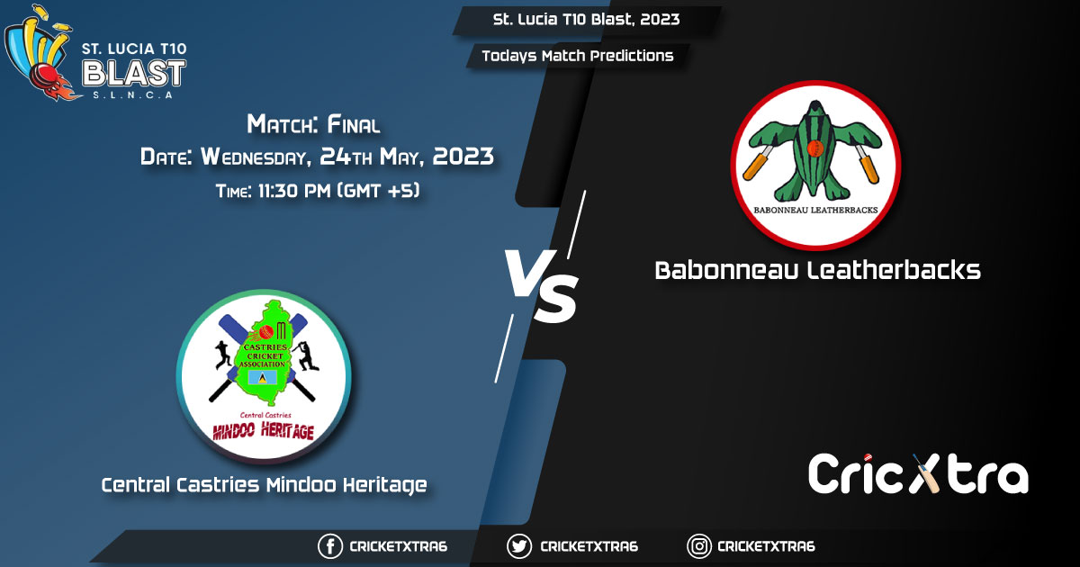 St. Lucia T10 Blast, 2023, CCMH vs BLS Final Match Prediction, Fantasy Cricket Tips, Pitch Report and Injury Update