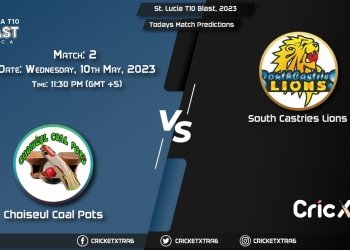 St. Lucia T10 Blast, 2023, CCP vs SCL 2nd Match Prediction, Fantasy Cricket Tips, Pitch Report and Injury Update