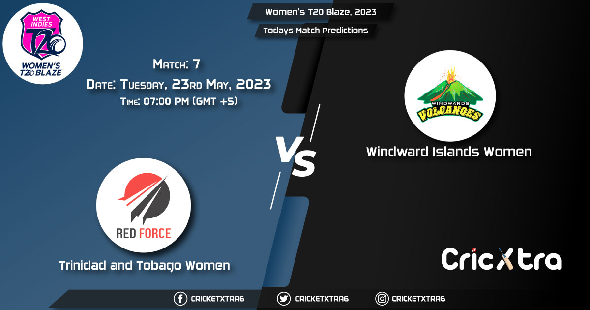 Women's T20 Blaze, 2023, TT-W vs WWI- W 7th Match Prediction, Fantasy Cricket Tips, Pitch Report and Injury Update