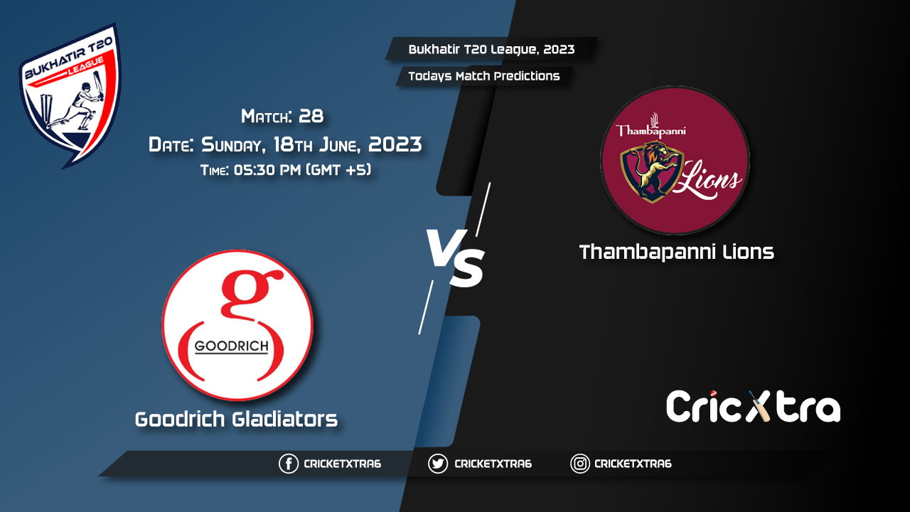 Bukhatir T20 League, 2023, GOG vs THL 28th Match Prediction, Fantasy Cricket Tips