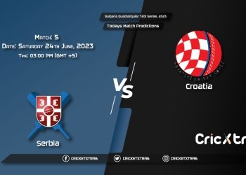 Bulgaria Quadrangular T20I Series, 2023, SER vs CRO 5th Match Prediction, Fantasy Cricket Tips