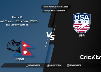 Cricket World Cup Qualifiers, 2023, NEP vs USA 6th Match Prediction, Fantasy Cricket Tips