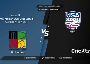 Cricket World Cup Qualifiers, 2023, ZIM vs USA 17th Match Prediction, Fantasy Cricket Tips