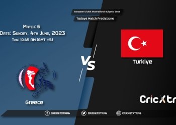 European Cricket International Bulgaria, 2023, GRE vs TUR 6th Match Prediction, Fantasy Cricket Tips