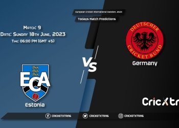 European Cricket International Sweden, 2023, EST vs GER 9th Match Prediction, Fantasy Cricket Tips