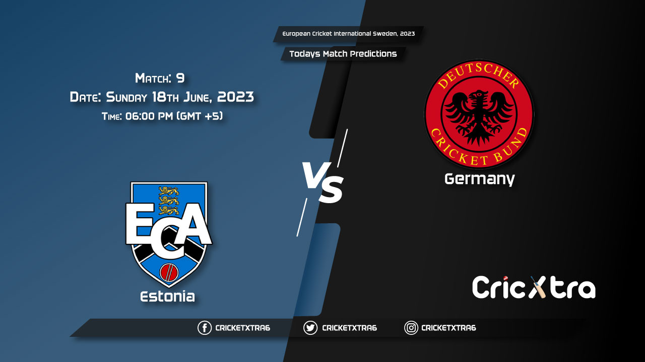 European Cricket International Sweden, 2023, EST vs GER 9th Match Prediction, Fantasy Cricket Tips