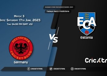 European Cricket International Sweden, 2023, GER vs EST 3rd Match Prediction, Fantasy Cricket Tips