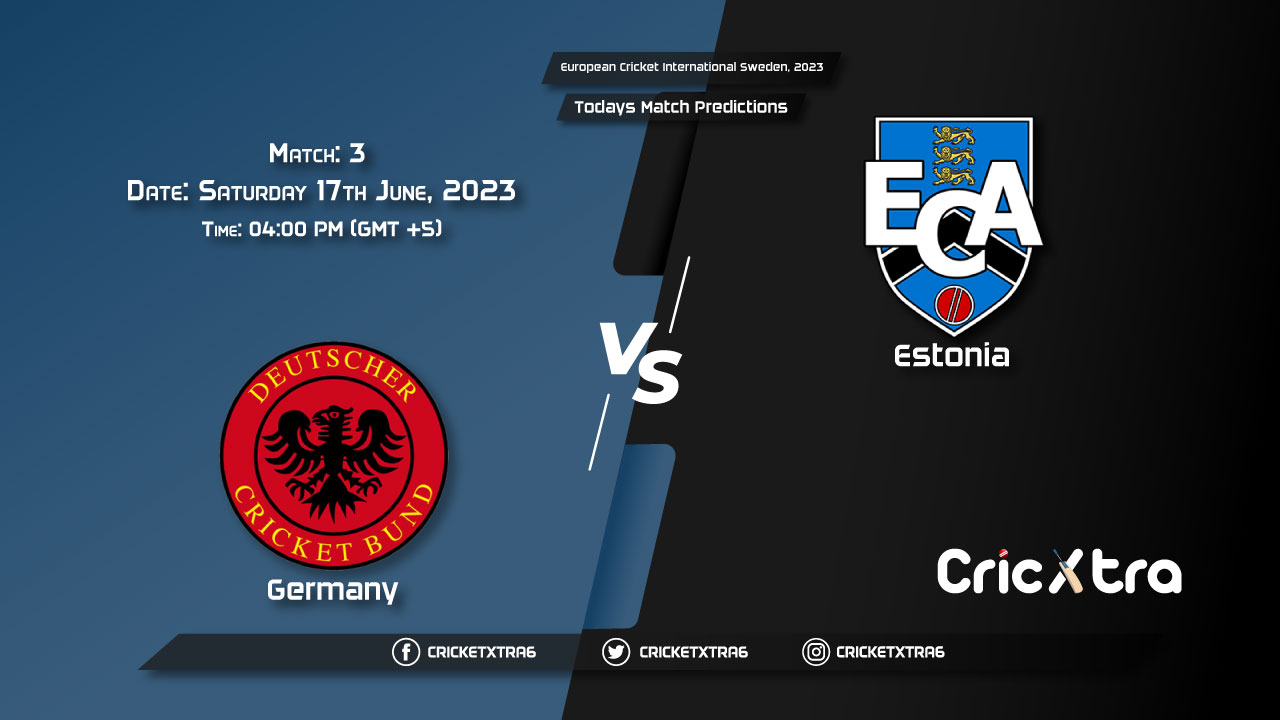 European Cricket International Sweden, 2023, GER vs EST 3rd Match Prediction, Fantasy Cricket Tips