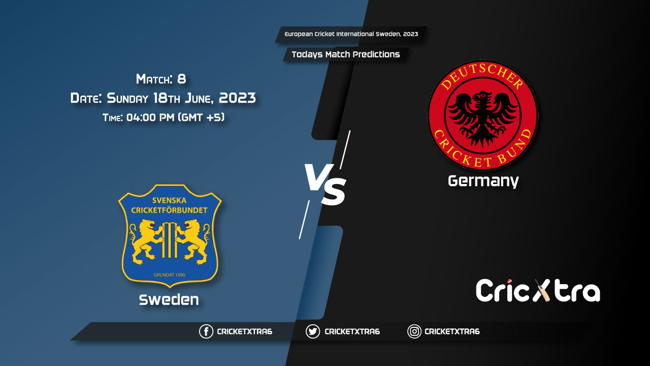 European Cricket International Sweden, 2023, SWE vs GER 8th Match Prediction, Fantasy Cricket Tips