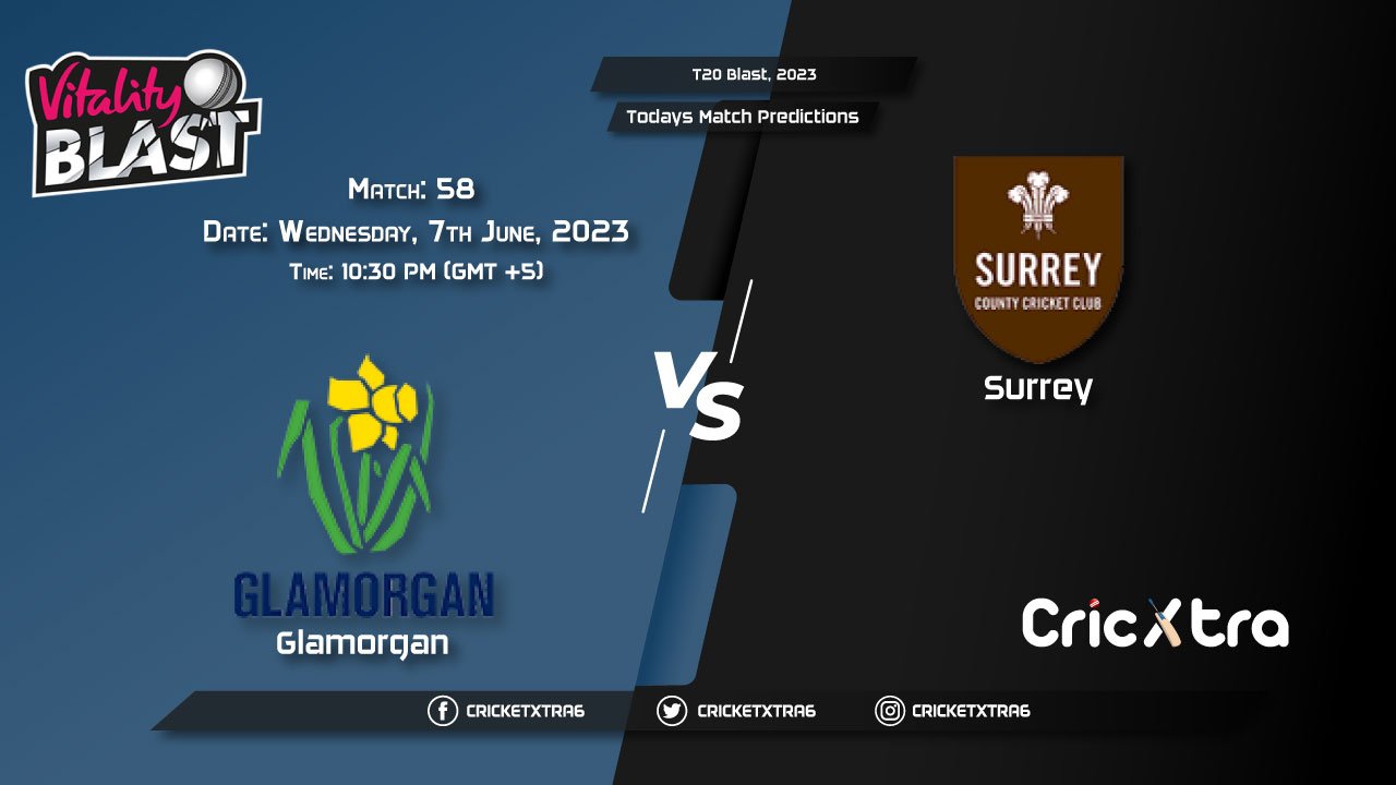 T20 Blast, 2023, GLA vs SUR 58th Match Prediction, Fantasy Cricket Tips