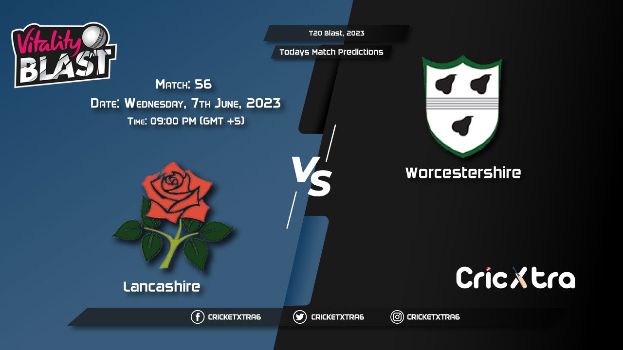 T20 Blast, 2023, LAN vs WOR 56th Match Prediction, Fantasy Cricket Tips