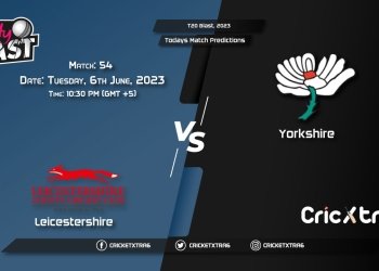 T20 Blast, 2023, LEI vs YOR 54th Match Prediction, Fantasy Cricket Tips