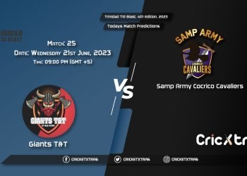 Trinidad T10 Blast, 4th Edition, 2023, GTT vs CCL 25th Match Prediction, Fantasy Cricket Tips