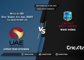 West Indies tour of UAE, 2023, UAE vs WI 1st ODI Match Prediction, Fantasy Cricket Tips