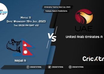 Emerging Teams Asia Cup, 2023, NEP vs UAE-A 11th Match Prediction, Fantasy Cricket Tips