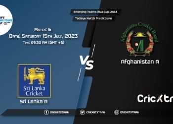 Emerging Teams Asia Cup, 2023, SL-A vs AF-A 6th Match Prediction, Fantasy Cricket Tips