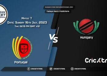 European Cricket International Hungary, 2023, POR vs HUN 7th Match Prediction, Fantasy Cricket Tips