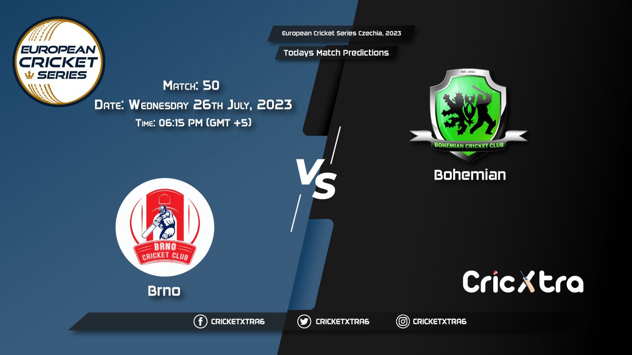 European Cricket Series Czechia, 2023, BRN vs BCC 50th Match Prediction, Fantasy Cricket Tips