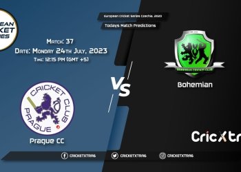 European Cricket Series Czechia, 2023, PCC vs BCC 37th Match Prediction, Fantasy Cricket Tips