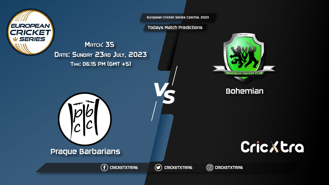European Cricket Series Czechia, 2023, PRB vs BCC 35th Match Prediction, Fantasy Cricket Tips