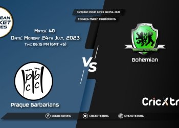 European Cricket Series Czechia, 2023, PRB vs BCC 40th Match Prediction, Fantasy Cricket Tips