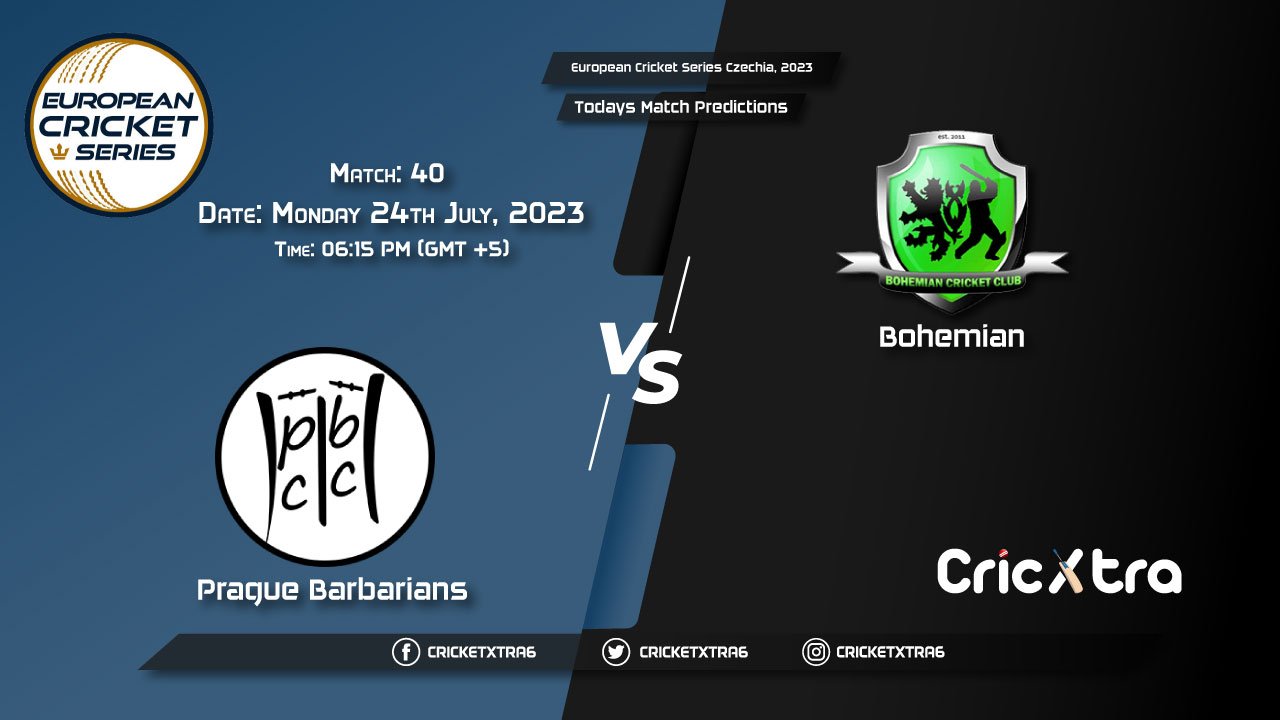 European Cricket Series Czechia, 2023, PRB vs BCC 40th Match Prediction, Fantasy Cricket Tips