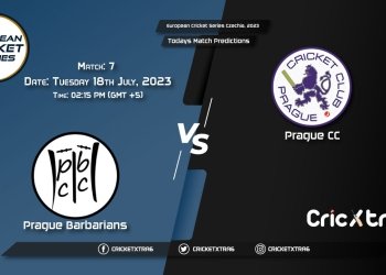 European Cricket Series Czechia, 2023, PRB vs PCC 7th Match Prediction, Fantasy Cricket Tips