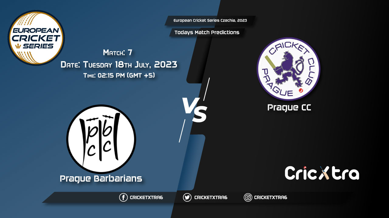 European Cricket Series Czechia, 2023, PRB vs PCC 7th Match Prediction, Fantasy Cricket Tips