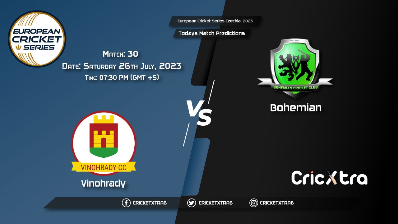 European Cricket Series Czechia, 2023, VCC vs BCC 30th Match Prediction, Fantasy Cricket Tips