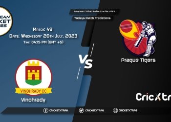 European Cricket Series Czechia, 2023, VCC vs PRT 49th Match Prediction, Fantasy Cricket Tips