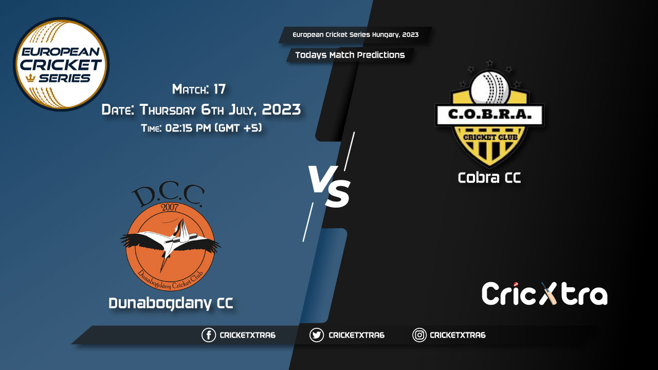 European Cricket Series Hungary, 2023, DUCC vs COB 17th Match Prediction, Fantasy Cricket Tips
