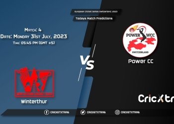 European Cricket Series Switzerland, 2023, WIN vs PCC 4th Match Prediction, Fantasy Cricket Tips